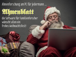 Ein frohes Weihnachtsfest – Ahnenblatt